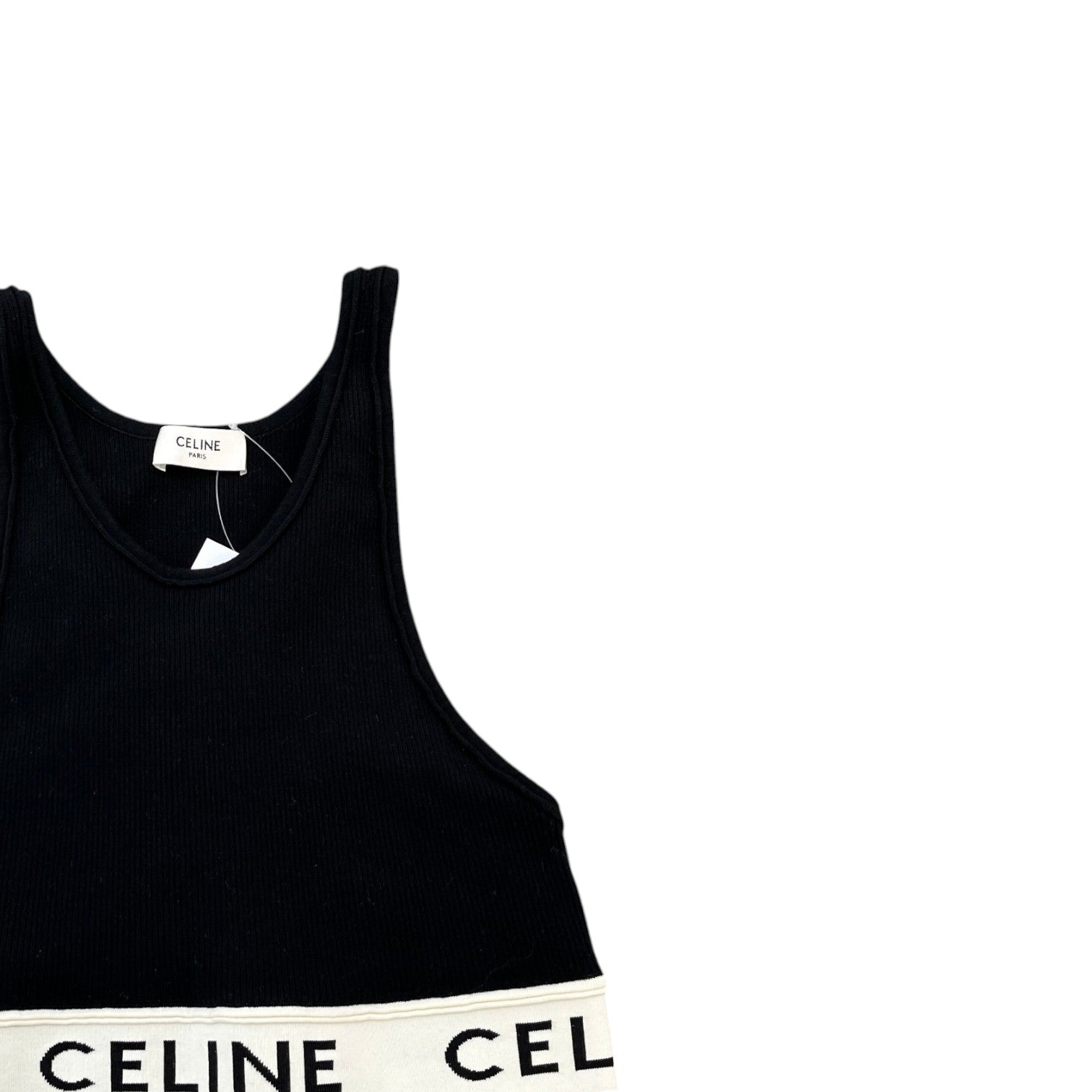 Women's Athletic Knit Sports Tank Top Black Size M - Photo 3