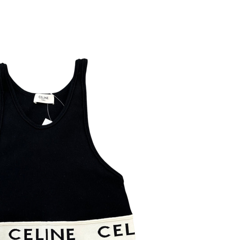 Women's Athletic Knit Sports Tank Top Black Size M
