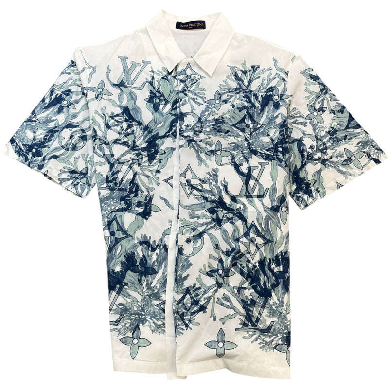 Men's Monogram Aquagarden Short Sleeve Shirt White Size L
