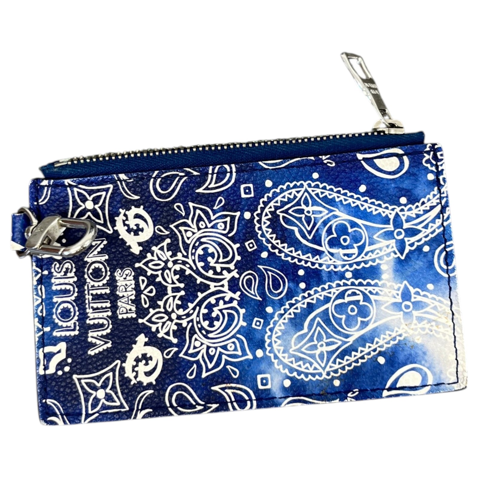Men's Monogram Bandana Gaston Wearable Wallet Messenger Bag Blue - Photo 13