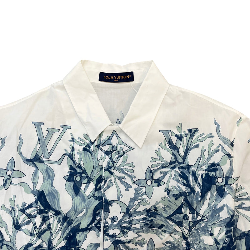 Men's Monogram Aquagarden Short Sleeve Shirt White Size L