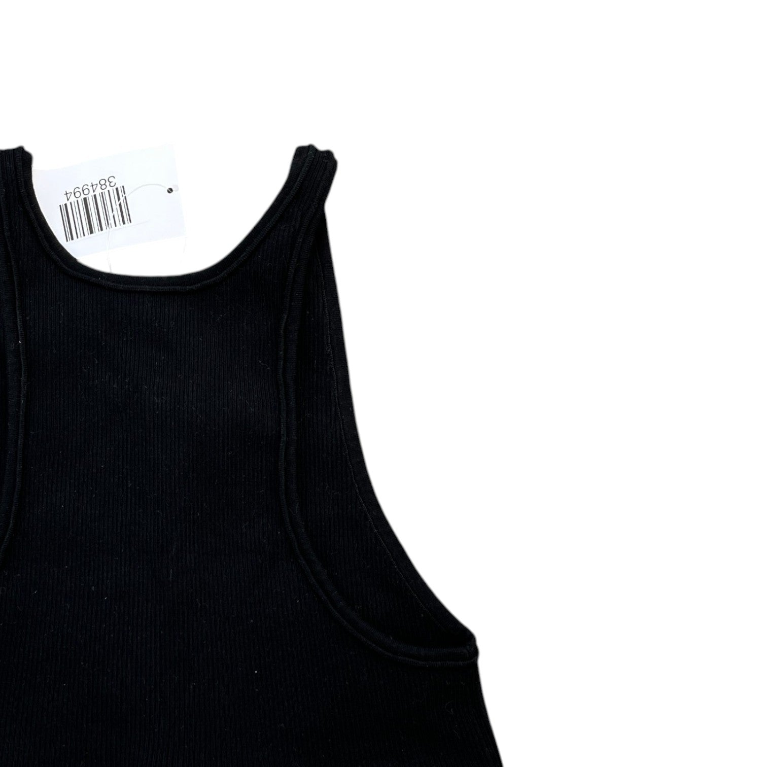 Women's Athletic Knit Sports Tank Top Black Size M - Photo 4