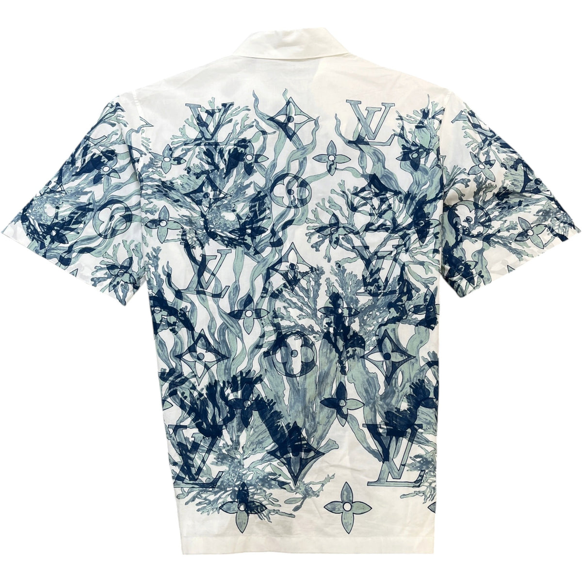 Men's Monogram Aquagarden Short Sleeve Shirt White Size L - Photo 2