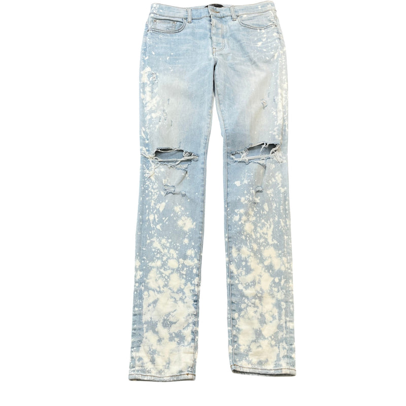 Men's Bleach Dye Jeans Blue Size W33