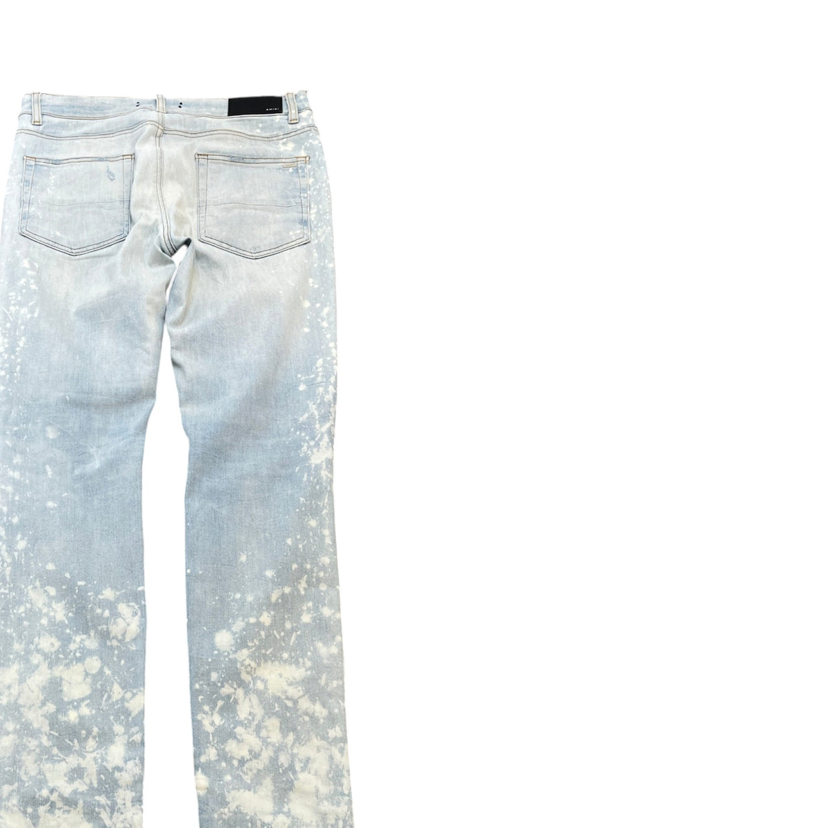 Men's Bleach Dye Jeans Blue Size W33 - Photo 4