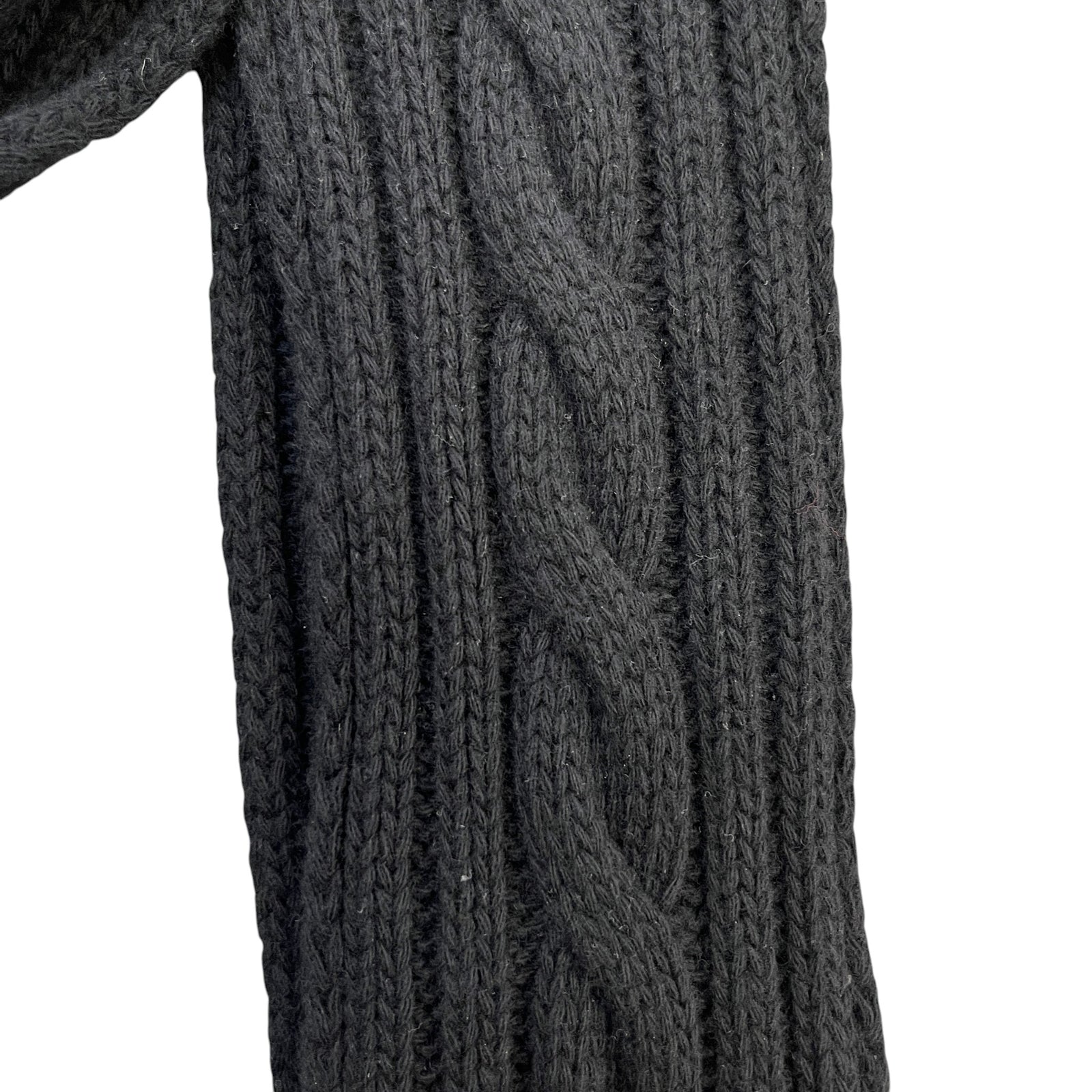 Men's X North Face Cable Knit Scarf Black - Photo 3