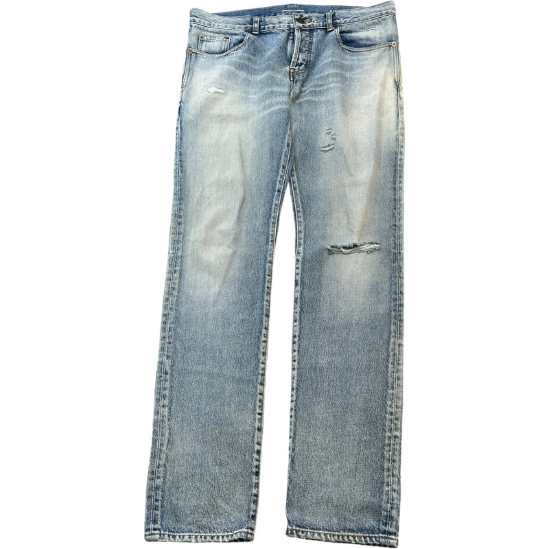 Men's Distressed Jeans Blue Size M / W32