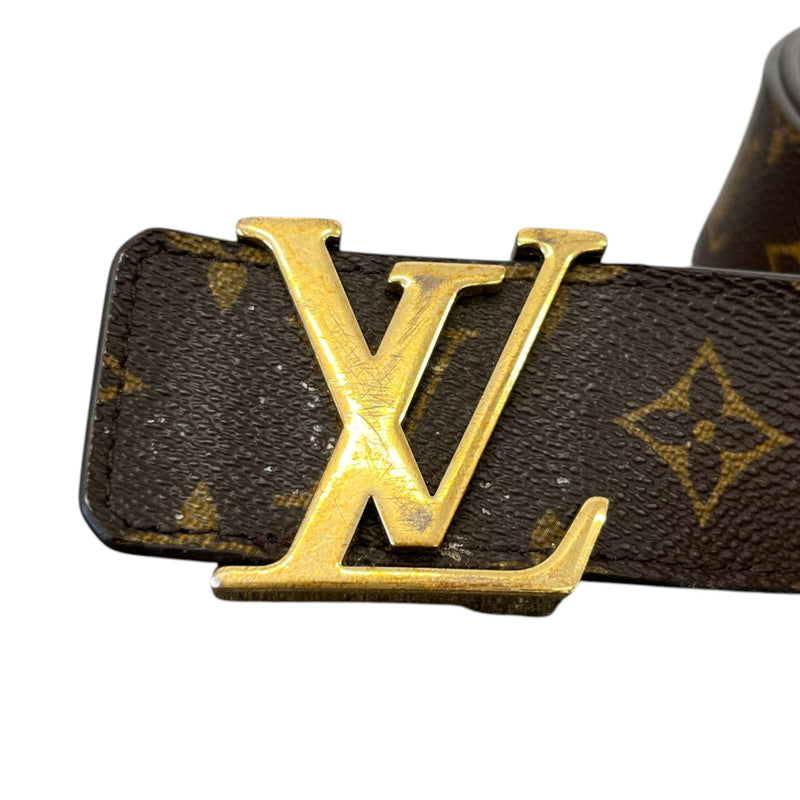 Men's Monogram Lv Initials Belt Brown Size Waist 36"