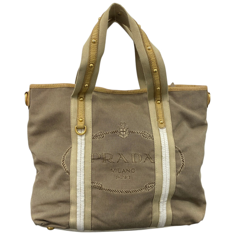 Women's Vintage Logo Jacquard Tote Bag Brown
