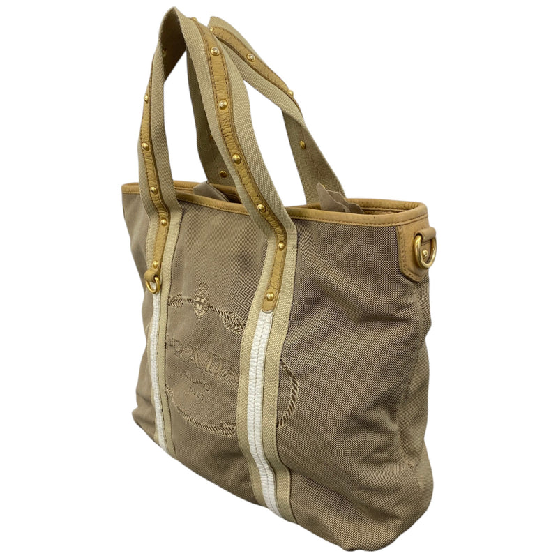 Women's Vintage Logo Jacquard Tote Bag Brown