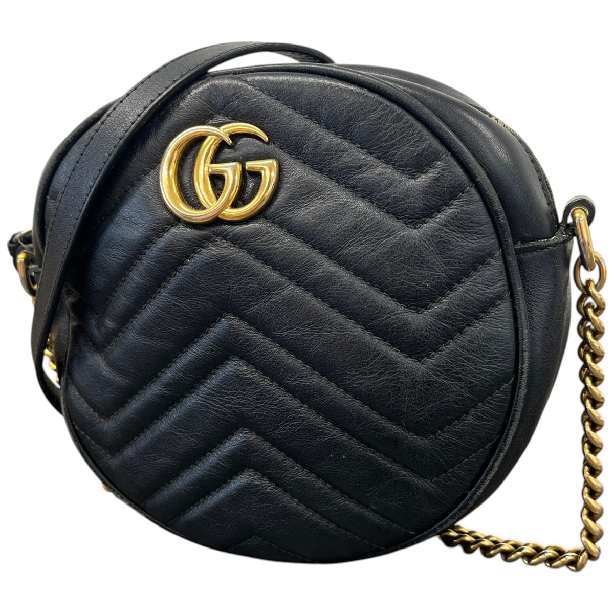 Women's GG Marmont Crossbody Bag Black - Photo 5