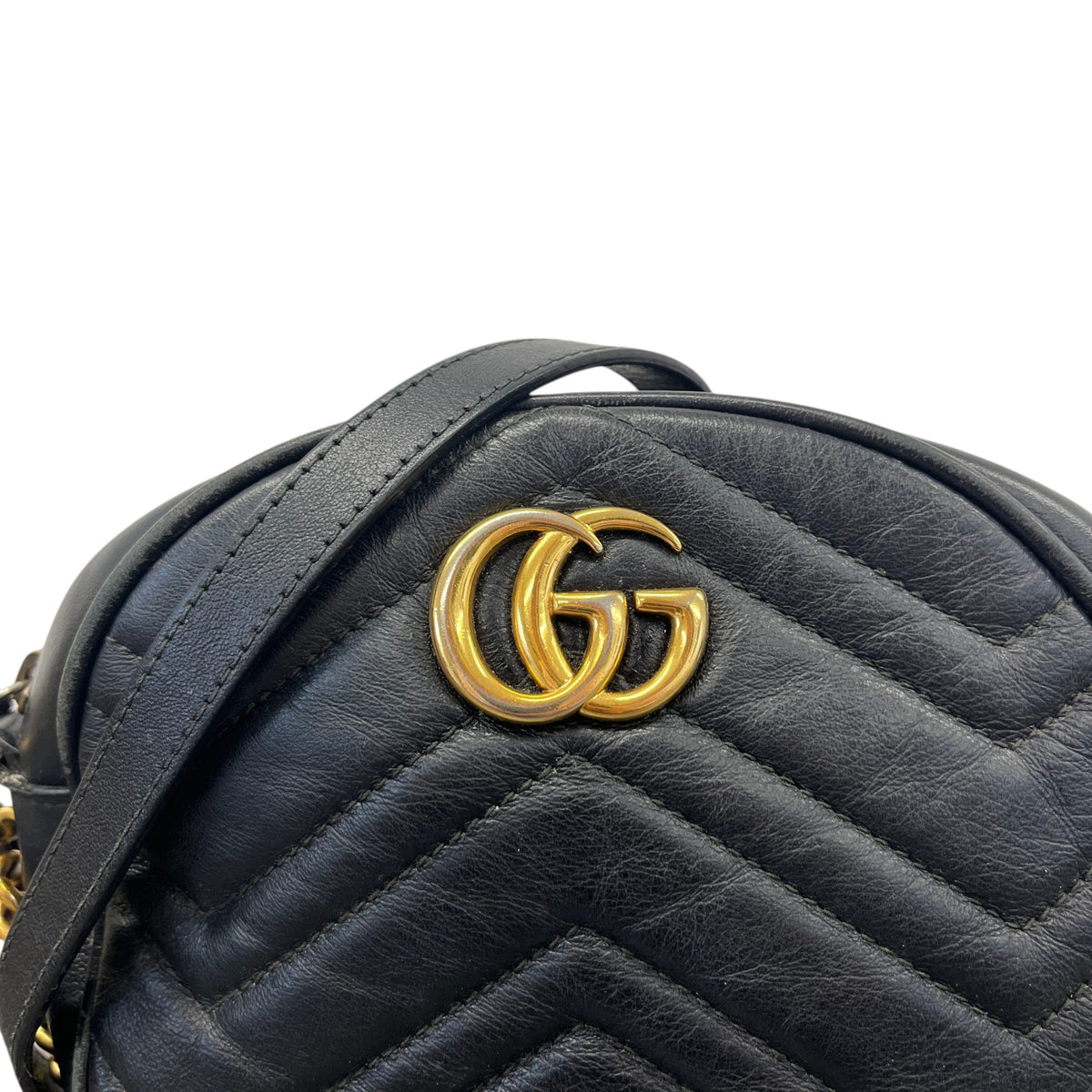 Women's GG Marmont Crossbody Bag Black - Photo 10