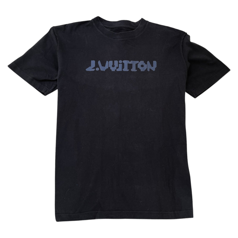 Men's Logo Print T-Shirt Black Size XL