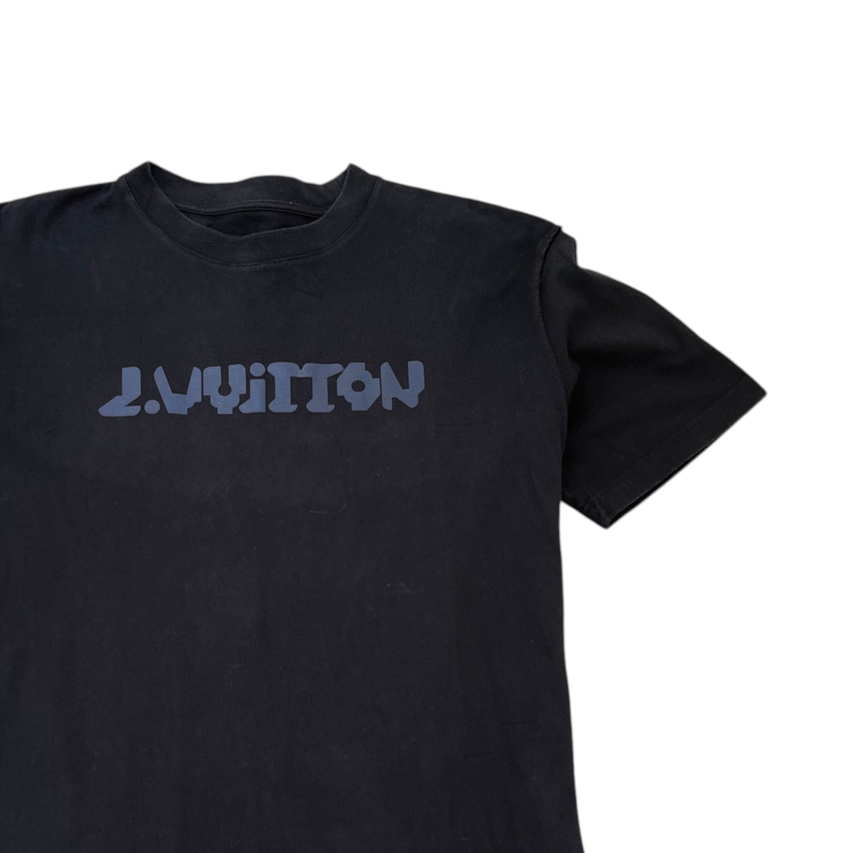 Men's Logo Print T-Shirt Black Size XL - Photo 3