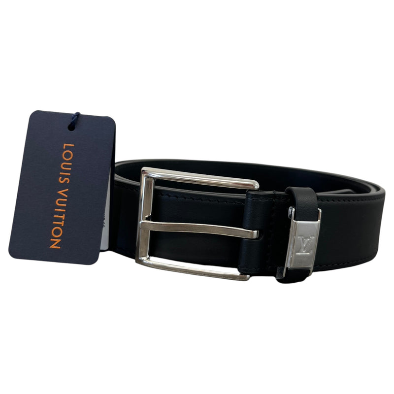 Men's Pont Neuf Patinated 35MM Belt Black Size 30"