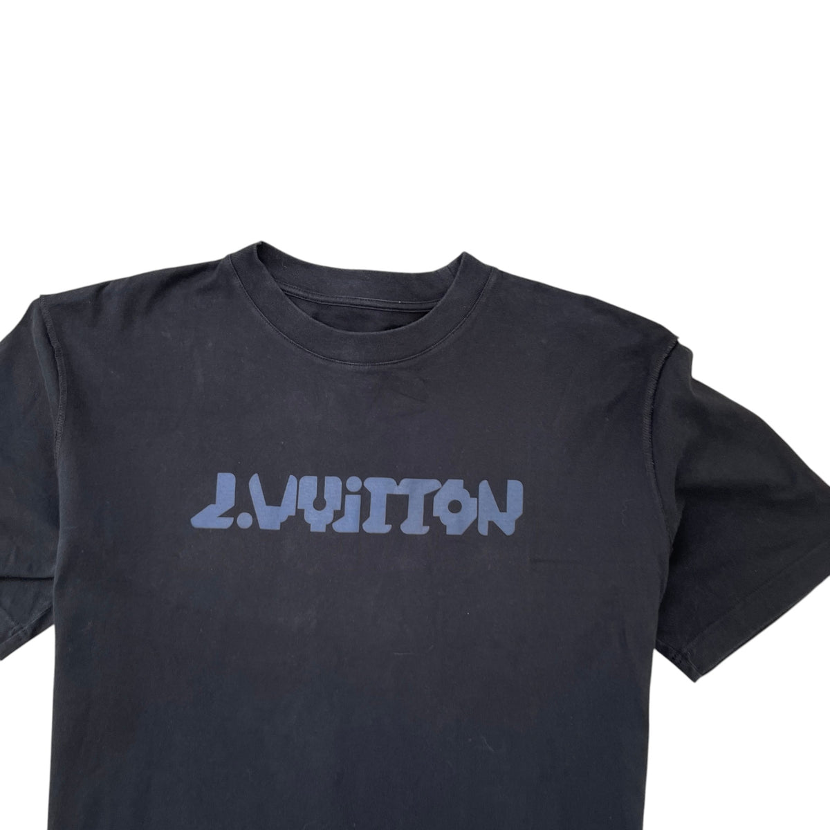 Men's Logo Print T-Shirt Black Size XL - Photo 5