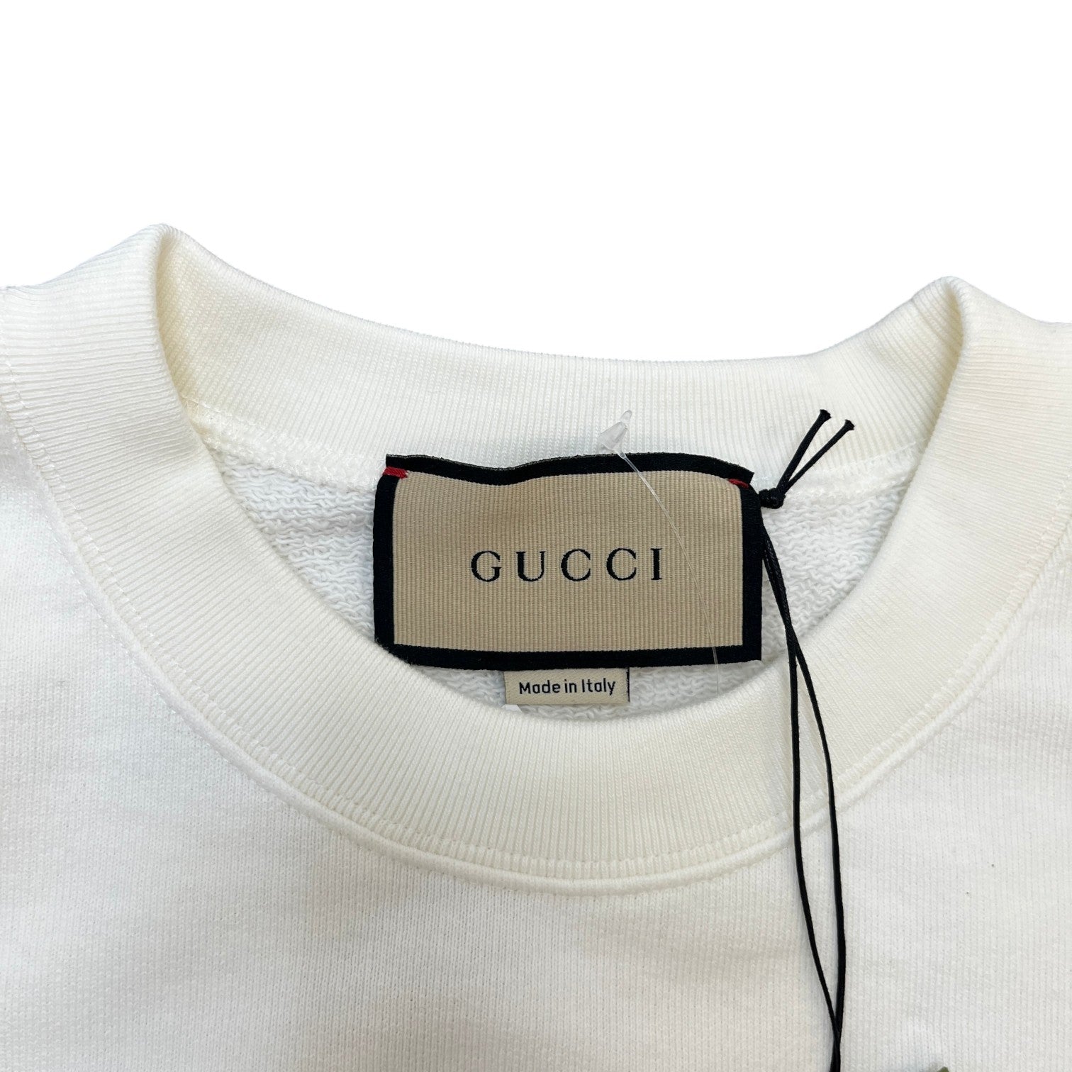 Men's Logo Print Sweatshirt White Size S - Photo 7