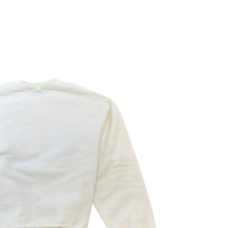 Men's Logo Print Sweatshirt White Size S