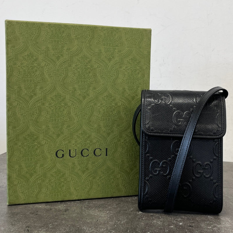 Men's GG Supreme Messenger Bag Black