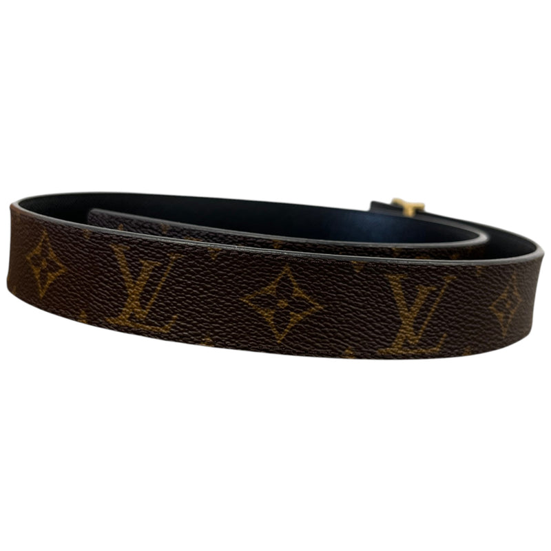 Men's Lv Reversible Monogram Belt Black Size S
