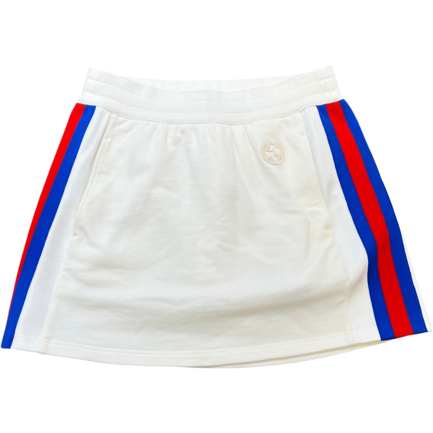 Women's Logo Patch Mini Skirts White Size M - Photo 1