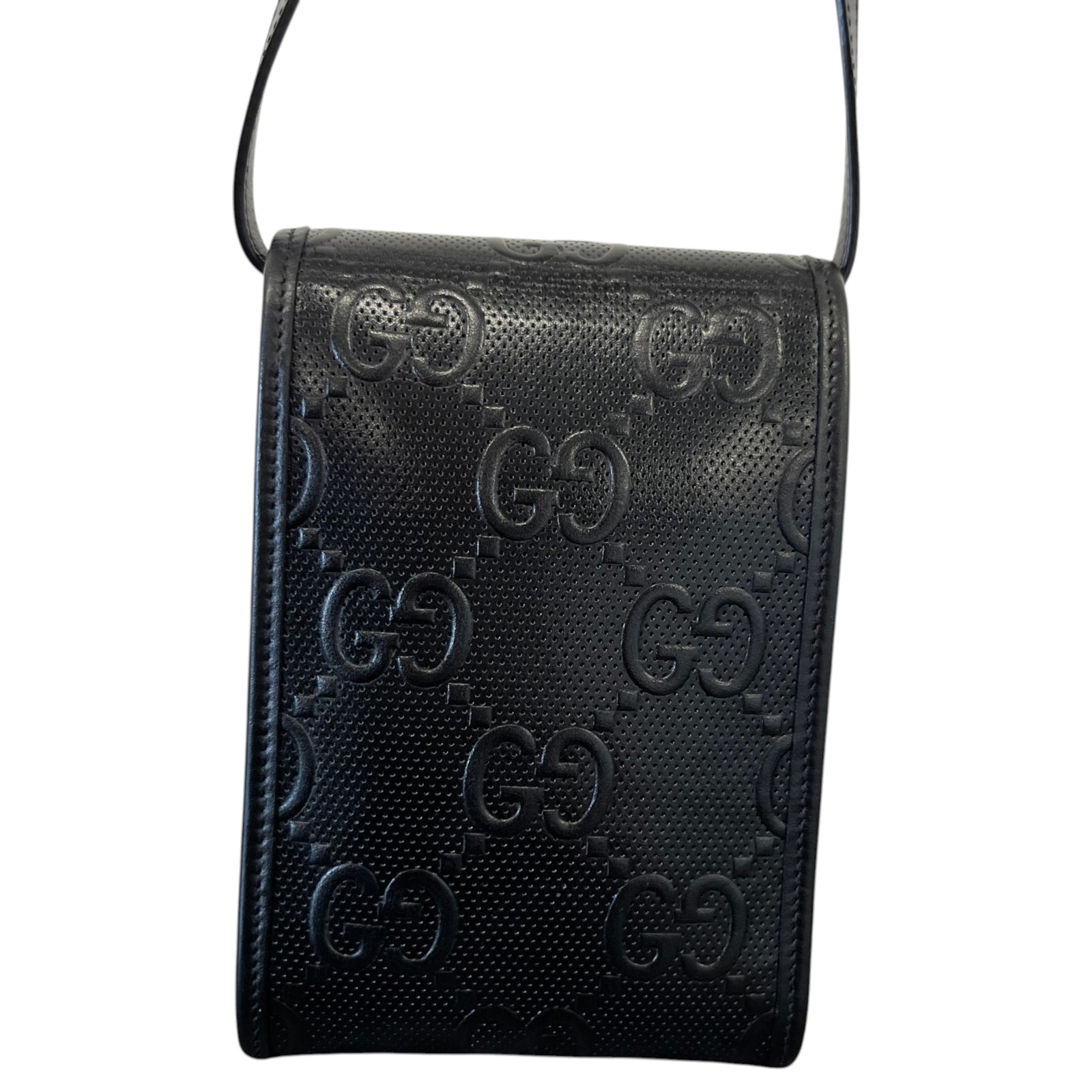 Men's GG Supreme Messenger Bag Black - Photo 2