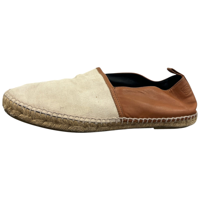 Men's Anagram Espadrilles Loafers Brown Size UK 6 / EU 40