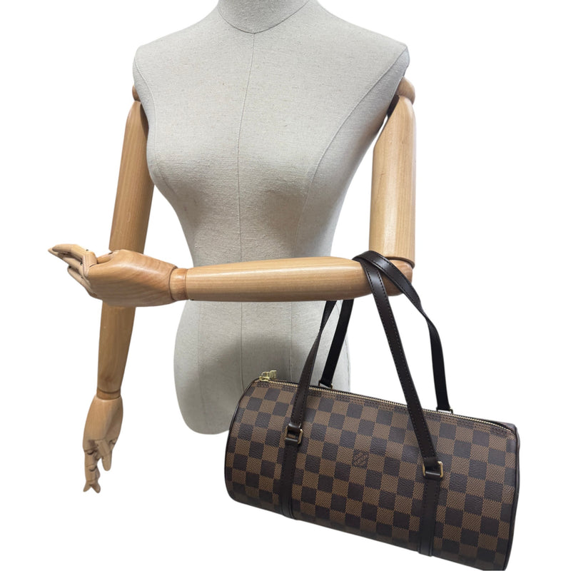 Women's Damier Ebene Papillon 30 Handbag Brown
