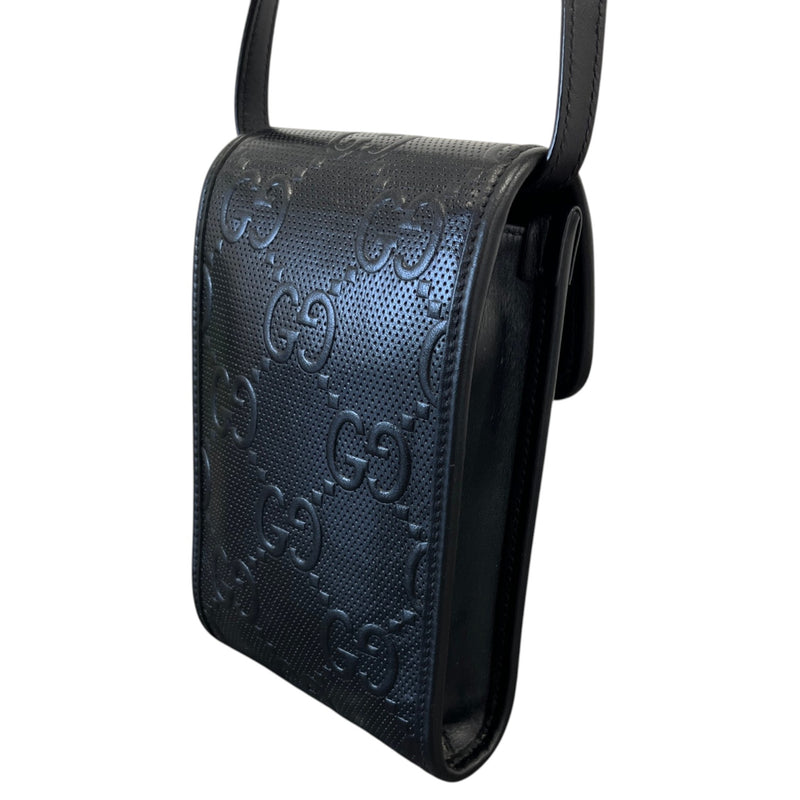 Men's GG Supreme Messenger Bag Black