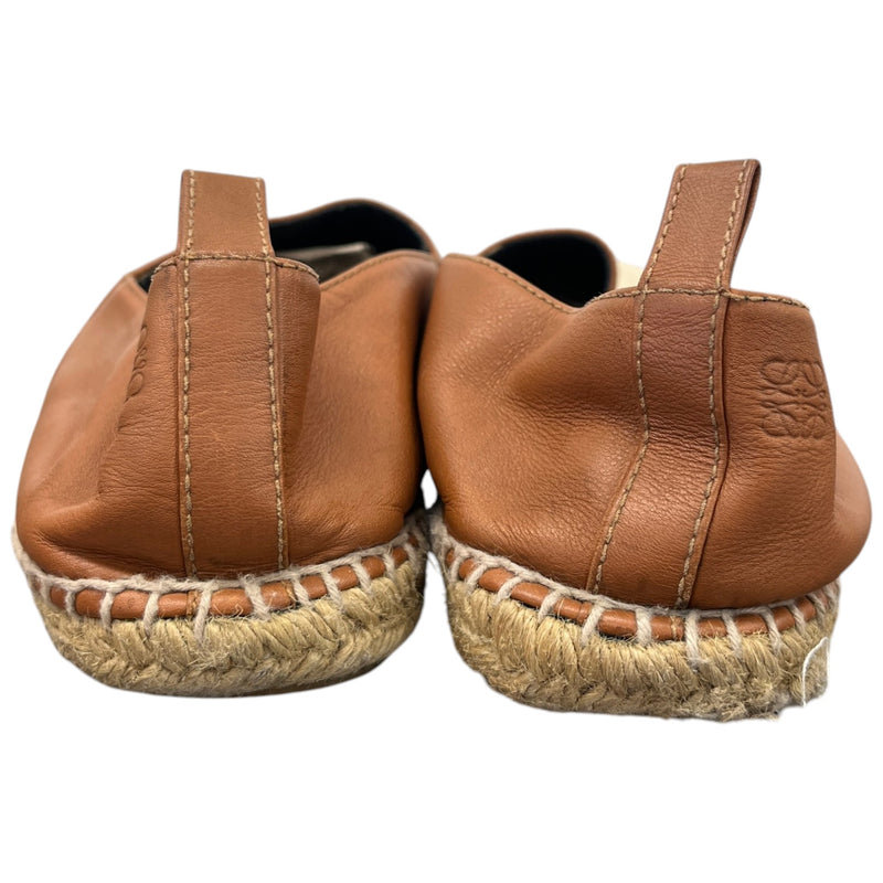 Men's Anagram Espadrilles Loafers Brown Size UK 6 / EU 40