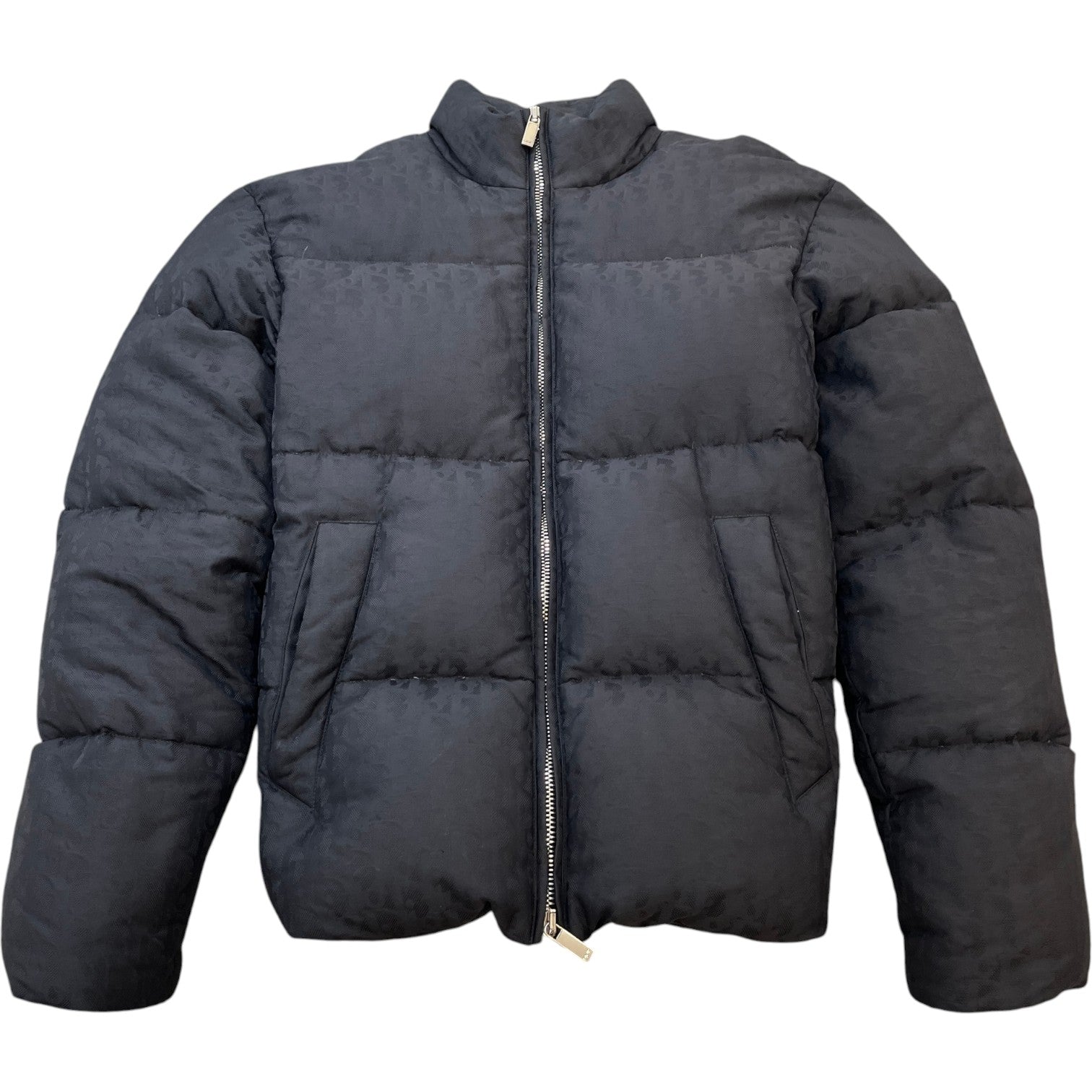 Men's Oblique Down Jacket Black Size IT 48 / M - Photo 1