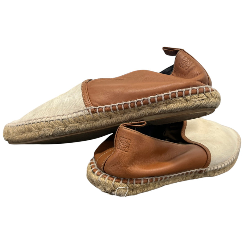 Men's Anagram Espadrilles Loafers Brown Size UK 6 / EU 40