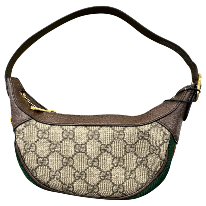 Women's GG Supreme Ophidia Small Shoulder Handbag Beige