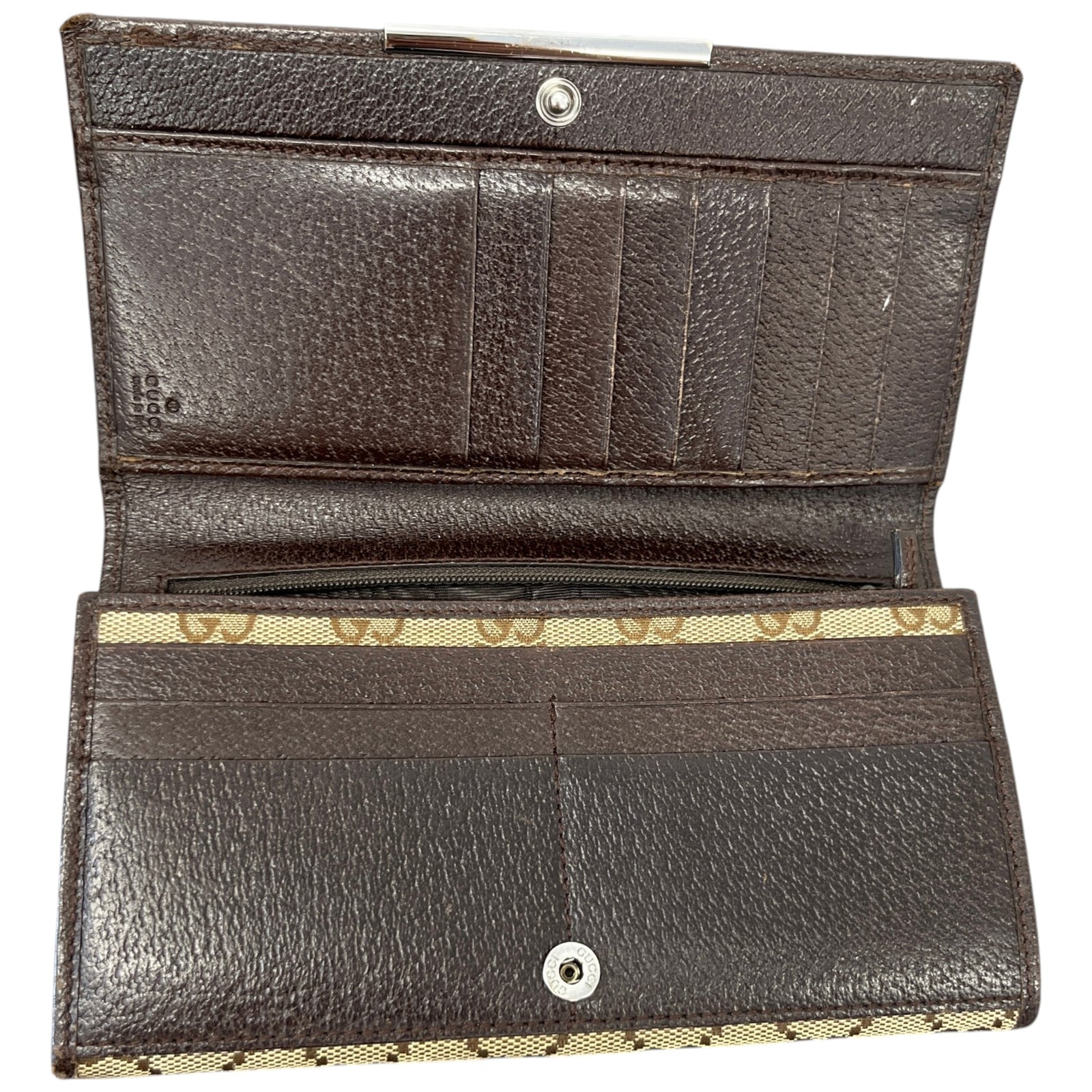 Women's Gg Supreme Wallet Beige - Photo 9