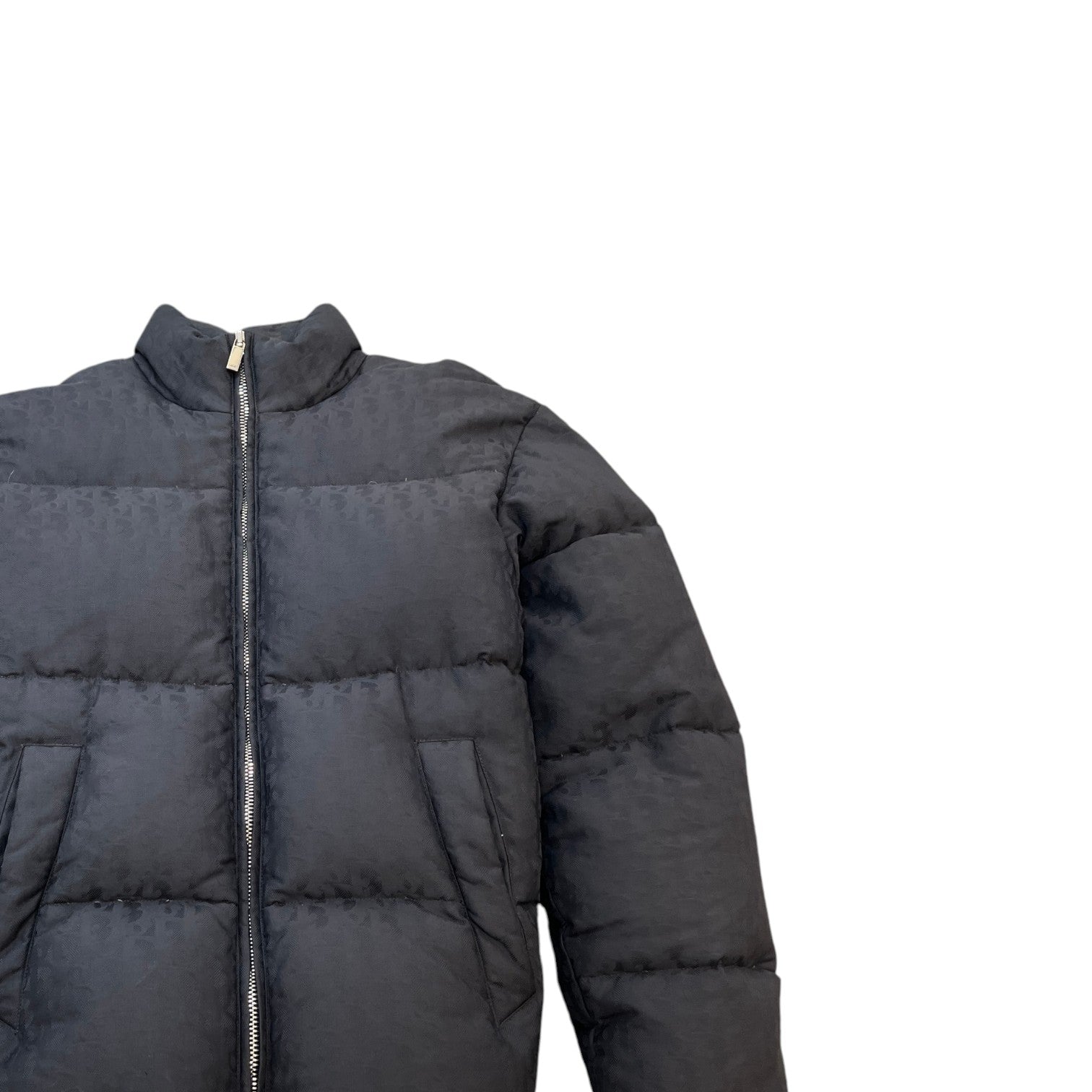 Men's Oblique Down Jacket Black Size IT 48 / M - Photo 3