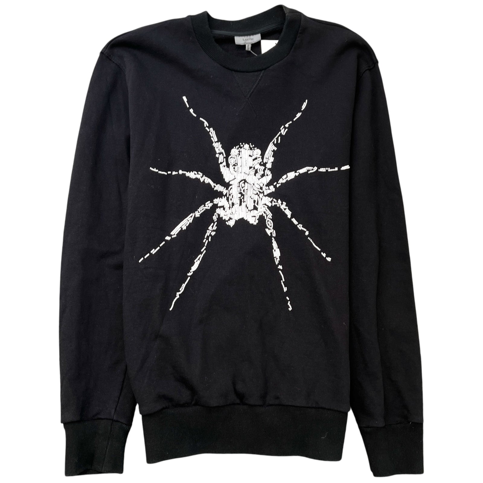 Men's Beaded Spider Sweatshirt Black Size S - Photo 1