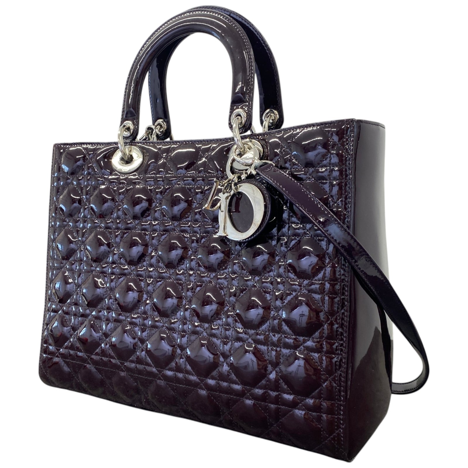 Women's Lady Dior Handbag Purple - Photo 6