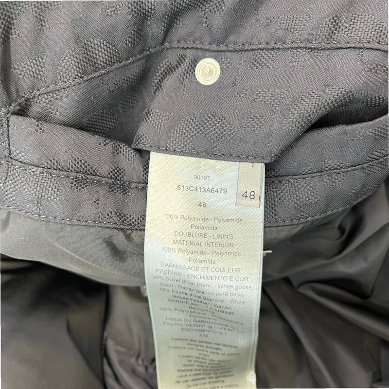 Men's Oblique Down Jacket Black Size IT 48 / M