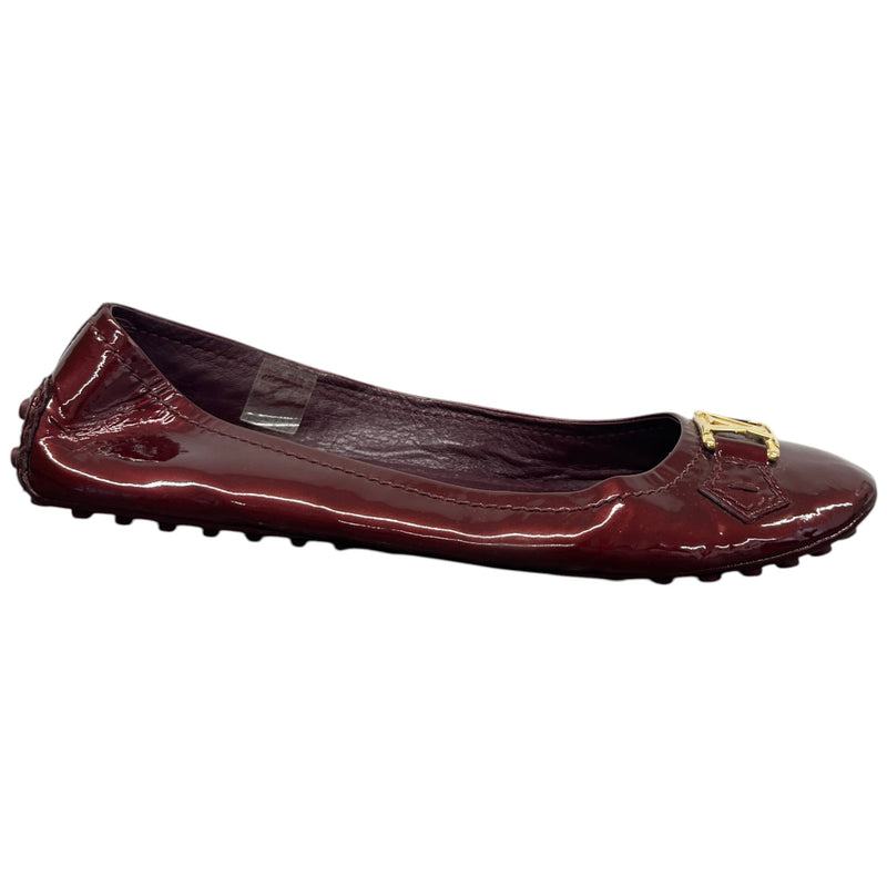 Women's Oxford Ballerina Mules Burgundy Size UK 6.5 / EU 39.5