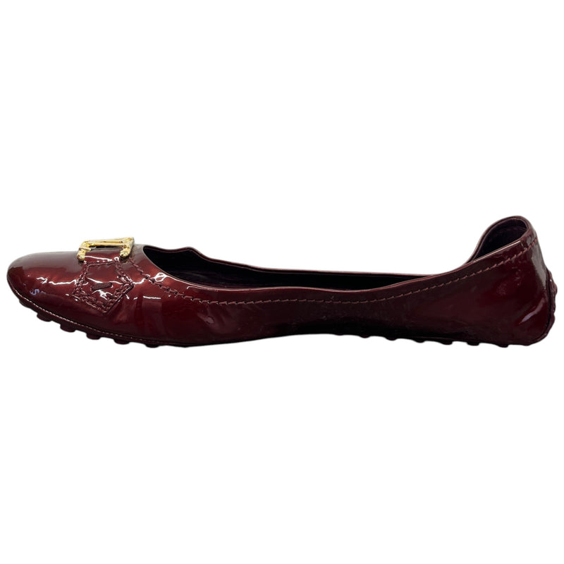 Women's Oxford Ballerina Mules Burgundy Size UK 6.5 / EU 39.5