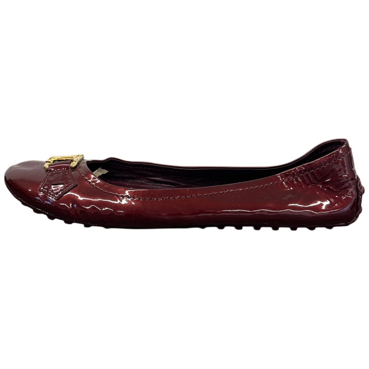 Women's Oxford Ballerina Mules Burgundy Size UK 6.5 / EU 39.5 - Photo 5