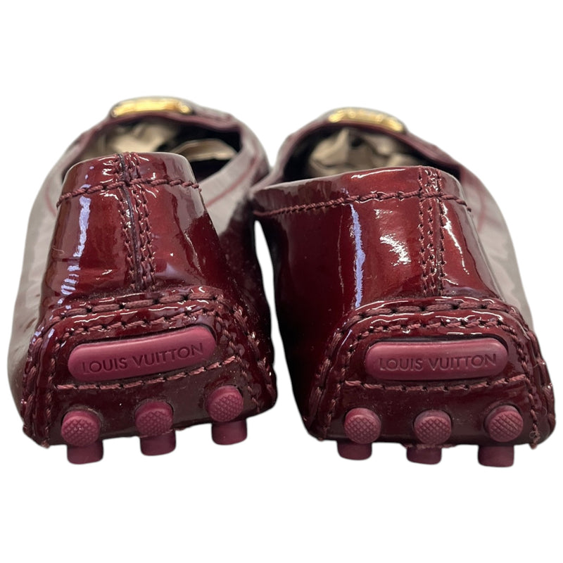 Women's Oxford Ballerina Mules Burgundy Size UK 6.5 / EU 39.5