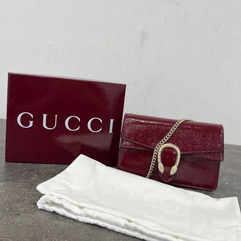Women's Dionysus Super Mini Crossbody Bag Burgundy