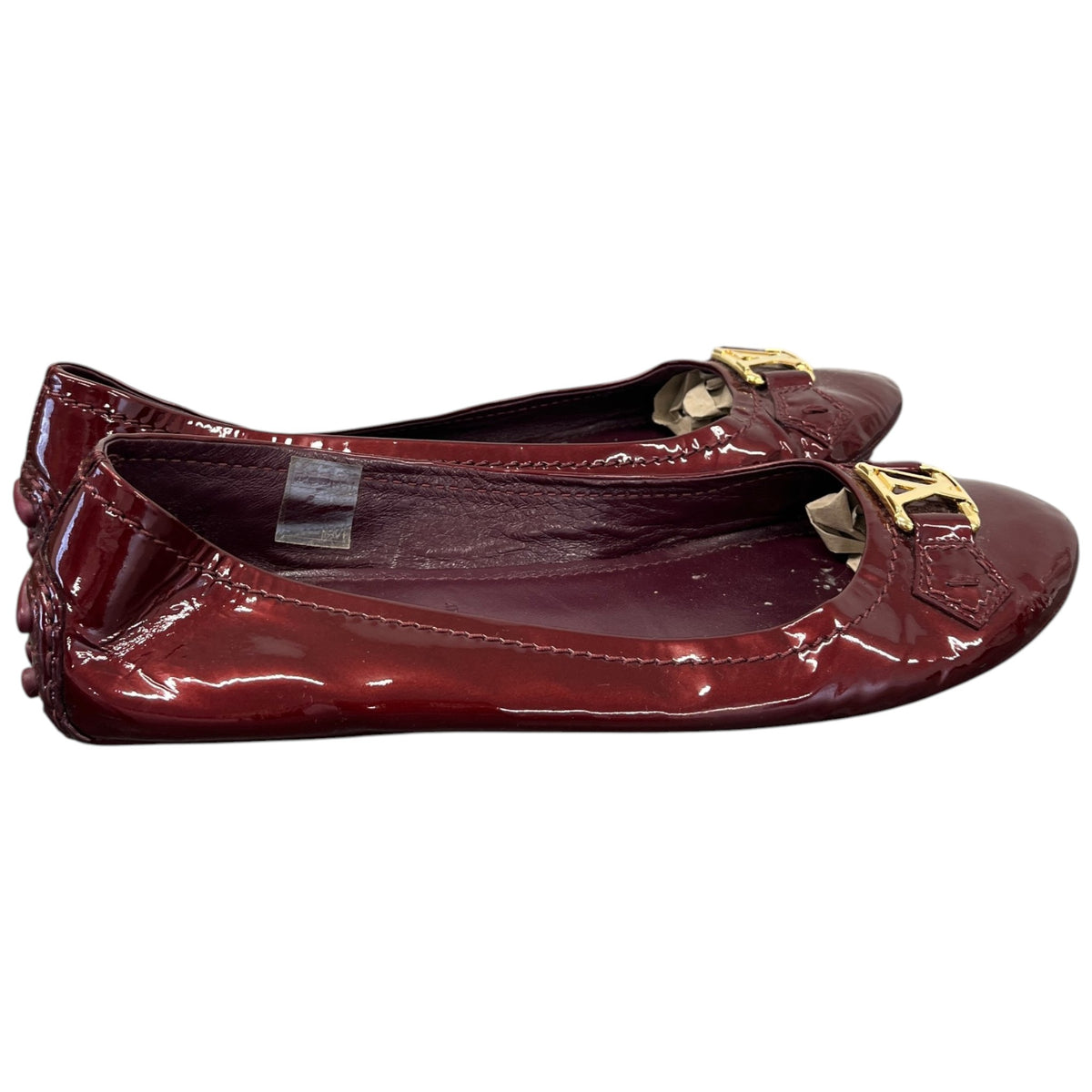 Women's Oxford Ballerina Mules Burgundy Size UK 6.5 / EU 39.5 - Photo 8