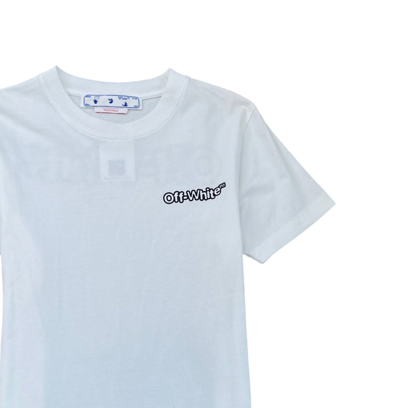 Men's Logo Print T-Shirt White Size XS