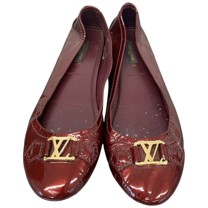 Women's Oxford Ballerina Mules Burgundy Size UK 6.5 / EU 39.5