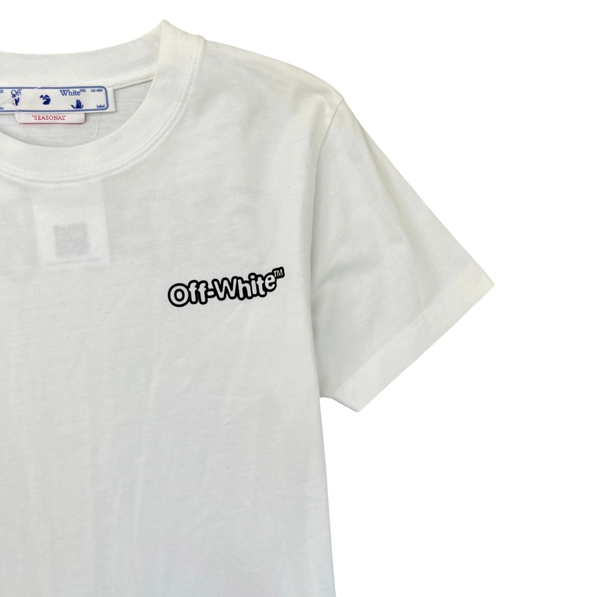 Men's Logo Print T-Shirt White Size XS - Photo 5