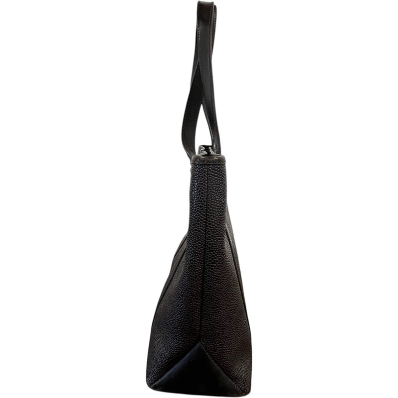 Women's Chocolate Scotch Grain Leather Handbag Brown