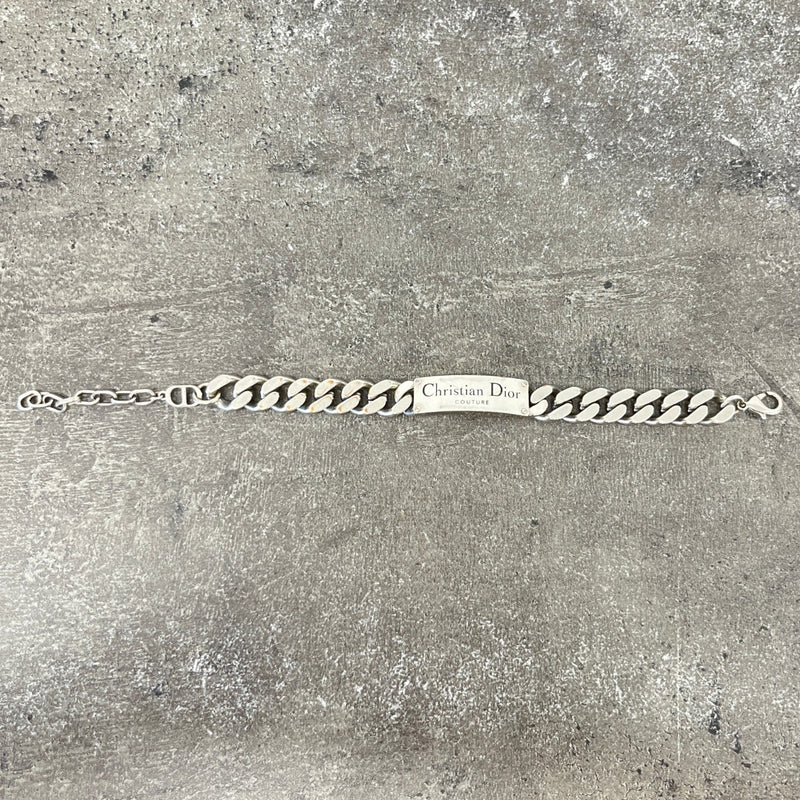 Men's Couture Curb Bracelet Silver