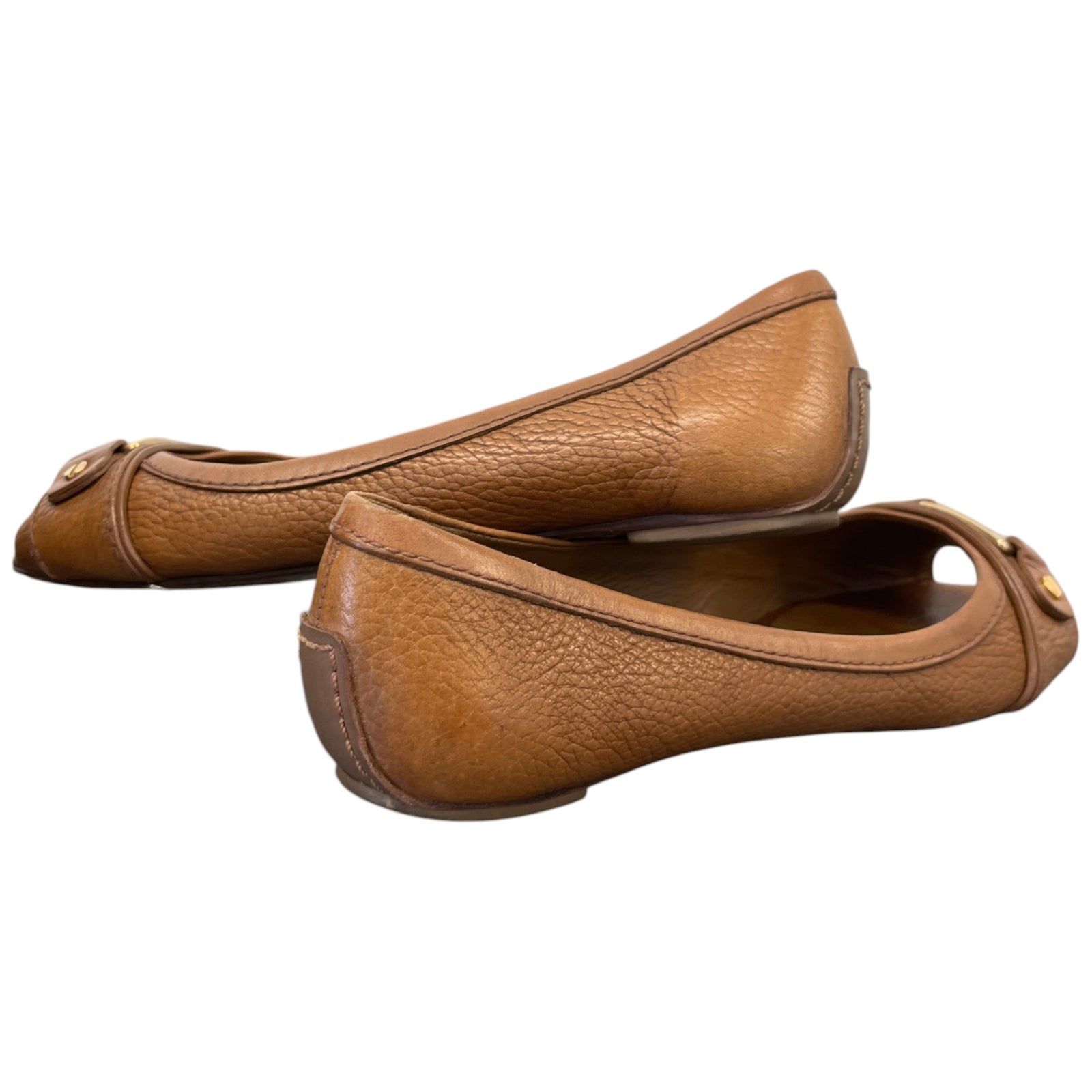 Women's Cline Peep Toe Ballet Flats Loafers Brown Size EU 38.5 / UK 5.5 - Photo 10